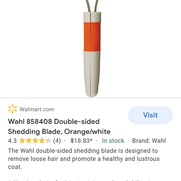 Wahl BNWT double sided shedding blade - Picture 2 of 3